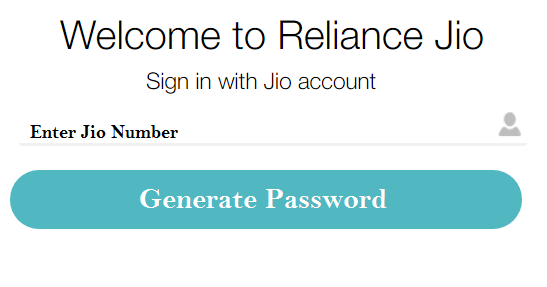 Jio ID and Password