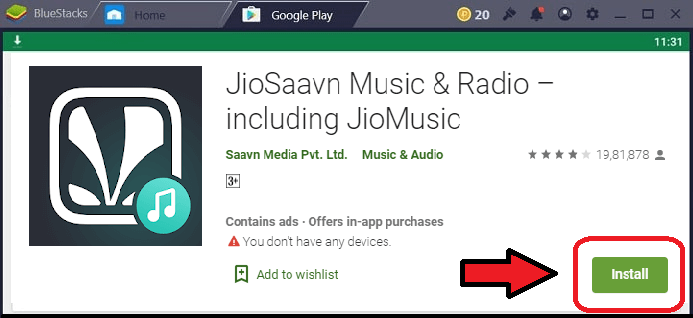 Jio MUsic for PC
