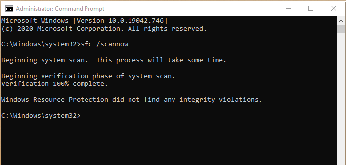 Scan for Corrupt System Files