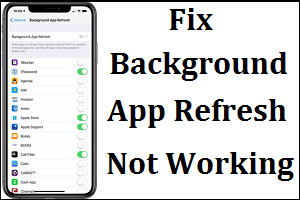 Fix background App Refresh not working