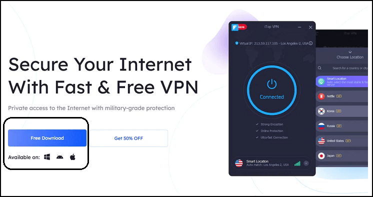 iTop VPN for PC