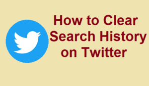 Clear Search History on Twitter