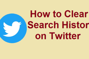 Clear Search History on Twitter