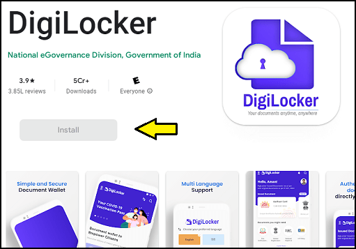 DigiLocker for PC