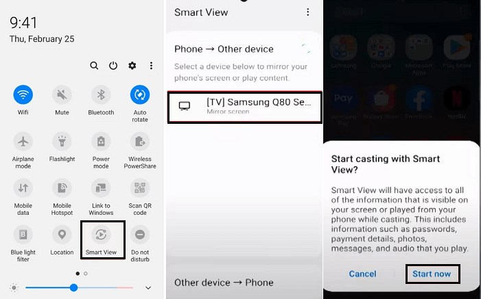 Mirror Samsung Phone to Samsung TV