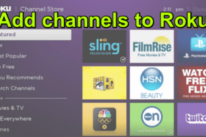add channels on Roku