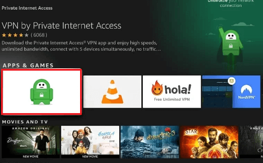 Private Internet Access on Firestick