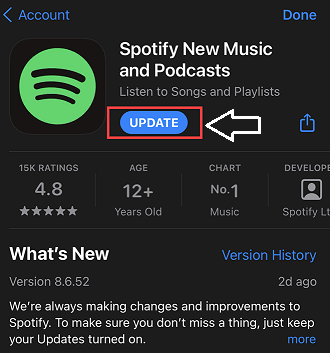 Spotify not Working on iPhone