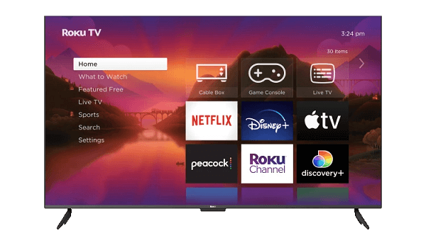 Disney Plus on Sharp Smart TV using Roku
