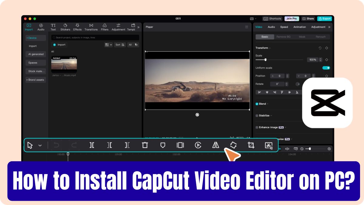 How to Install CapCut Video Editor on PC? -Latest Guide